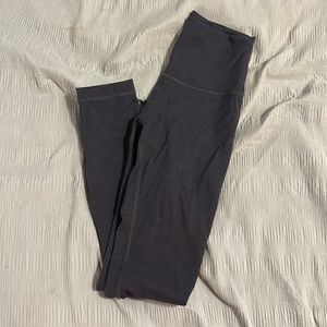 Grey lululemon wunder trains, size 4